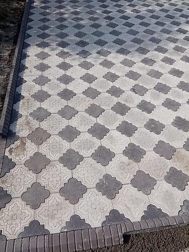 Плиткаларды төшөө: Укладка тротуарной плитки и брусчатки под ключ - Профессиональное — 8