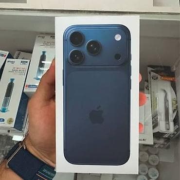 iphone 1 pro: IPhone 17 Pro Max, Б/у, 512 ГБ, Blue Titanium, Зарядное устройство, Защитное стекло, Чехол, 100 % — 1