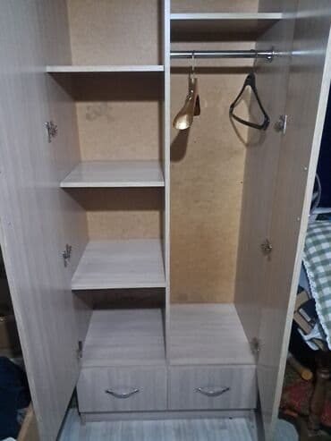 шкаф купе в прихожую: Шкаф для одежды, Прямой, ЛДСП — 1