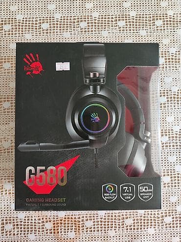 logitech g435: Проводные гарнитуры, Bloody, Б/у, цвет - Черный — 1