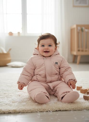 новорожденные одежда: Теплый зимний комбинезон для малыша - Бренд: Mother’s babybear (на — 1