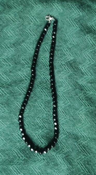 свадебное платье для высокой невесты: Бусы из черного агата — 1