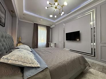 1room flat: 3 комнаты, С мебелью полностью — 5