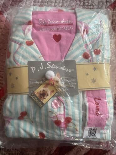 белая ночная сорочка: Женские пижамы комплектом (рубашка на пуговицах + брюки) P.J. Savage / — 3