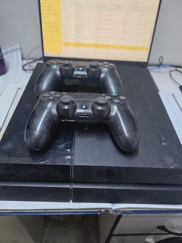 купить нинтендо свитч олед: PlayStation 4 (PS4) + 2 геймпада DualShock 4 + 3 диска с играми — 1