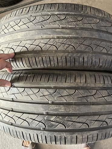 17: Шины 215 / 45 / R 17, Лето, Б/у, Пара, Легковые, Корея, Hankook — 1