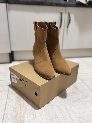 рант: Замшевые ботильоны в стиле вестернодеты всего лишь 1 раз размер — 2