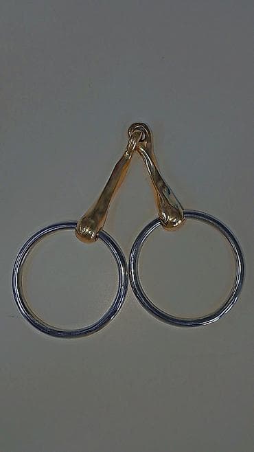 Үй жаныбарлары: Трензель для лошади (двухсоставной, кольца-«оливки») - Тип: трензель — 2