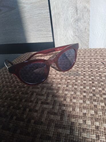 очки для зрения с солнцезащитными насадками: Солнечные очки с полупрозрачной оправой бордового/винного цвета — 3