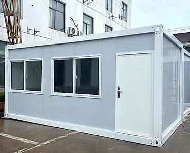 вагончик на колёсах: Модульный контейнерный дом/офис магазин, из сэндвич‑панелей - — 1
