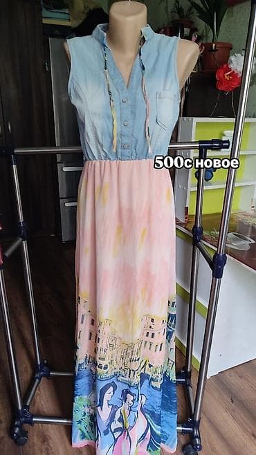 second hand: Размер S(42-44) всех платьев. Зелёное платье 200с 44-46размер.Все по — 1