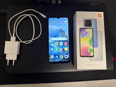 Redmi, Redmi 10A, Б/у, 128 ГБ, цвет - Синий, 2 SIM