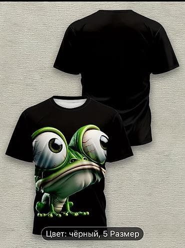 Мужские футболки с яркими принтами Варианты дизайна: - Черная