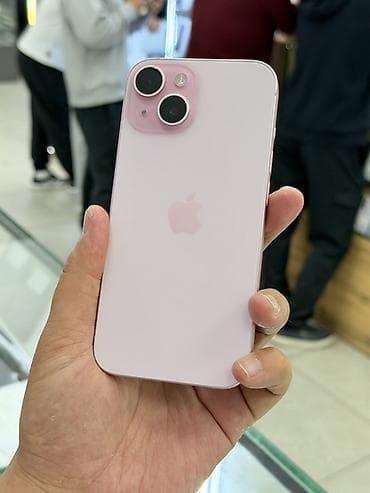 iphone 22: IPhone 15, Б/у, 256 ГБ, Розовый, Кабель, 89 % — 2