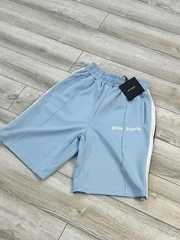 Шорты: Мужские шорты, XL, M, L, Palm Angels, Новый, цвет - Голубой — 4