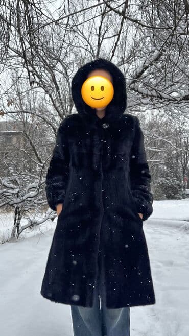 купить женский пуховик большого размера: 🔥 Срочно! Дешево Продаю норковую шубу Цвет : чёрный ниже колена — 1