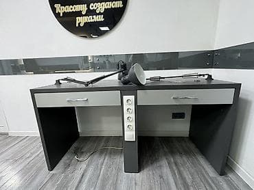 игровой стол: Парикмахерский/маникюрный рабочий стол на две посадки - Двухместная — 3