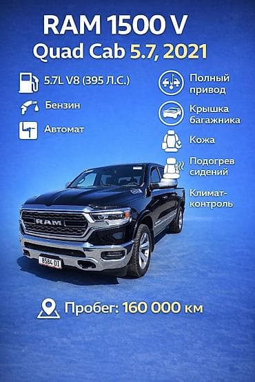 kia corento: Dodge Ram 1500: 2021 г., 5.7 л, Автомат, Бензин, Пикап — 2