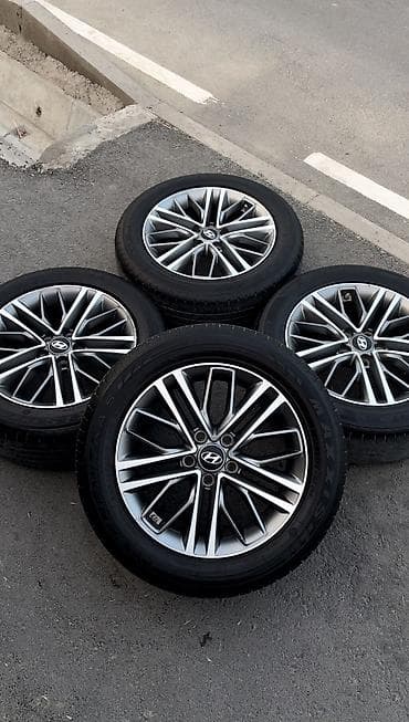 Литые Диски R 17 Hyundai, Комплект, отверстий - 5, Б/у