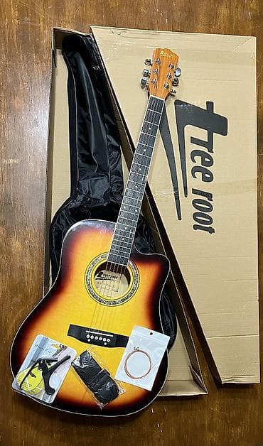 гитара f310: Акустическая гитара 41" tree root 401-N с вырезом (cutaway), окраска — 4