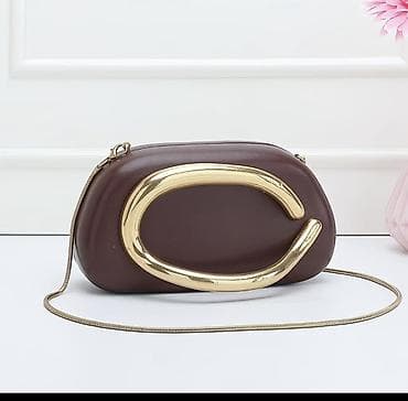 Клатчи: Сумка-клатч ZARA с декоративной массивной металлической дужкой - — 5