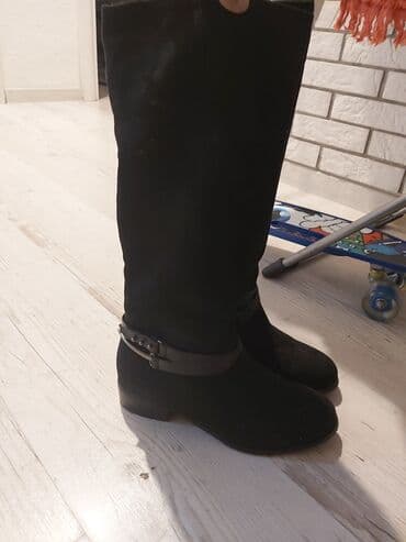 обувь для работы: Сапоги замшевые зима, теплые, отл сост, 40размер — 2