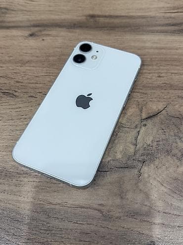IPhone 12 mini, Б/у, 64 ГБ, Белый, Зарядное устройство, Кабель
