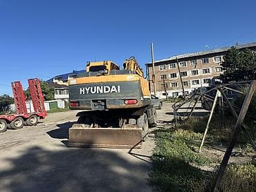 мини экс: Экскаватор, Hyundai, 2010 г., Колесный — 2