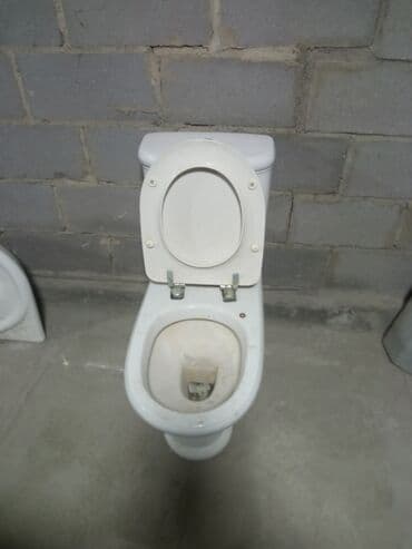 Детские унитазы: Унитаз-компакт напольный, белый. - Классическая чаша с горизонтальным — 1