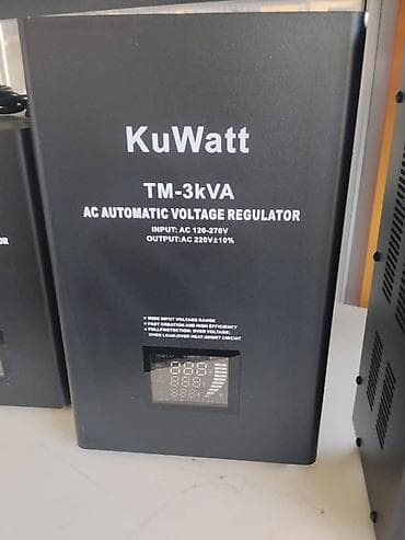 стабилизаторы напряжения 3: Стабилизатор напряжения KuWatt TM-3kVA (автоматический, AC) - — 1