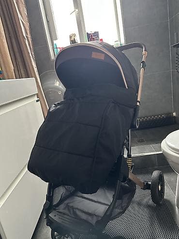 анекс коляски бу: Коляска, цвет - Черный, Б/у — 2