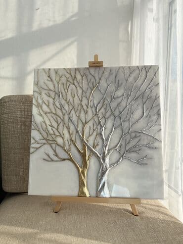 Зеркала: Картины из эпоксидной смолы и натуральных полудрагоценных камней и — 3