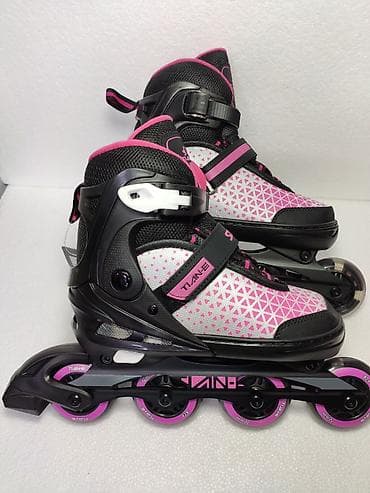 коньки женские: Роликовые коньки TAINE (SOFT), розово‑чёрные - Тип — 2