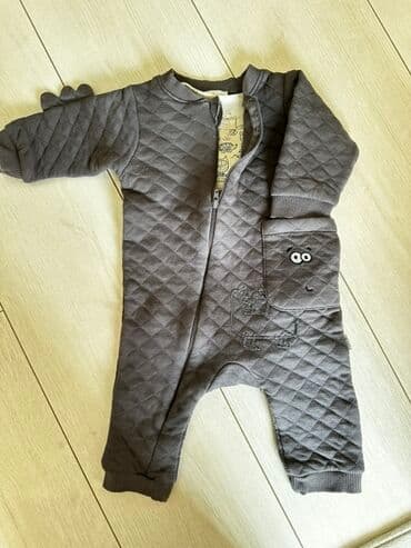 детский зимний комбез для новорождённых: Детский комбинезон+слип для малыша - Цвет: графитовый/тёмно‑серый - — 2