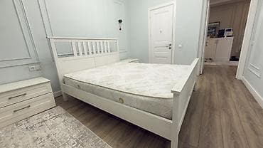 Брусчатка, тротуарная плитка: Двуспальная кровать, С матрасом, длина - 200 см — 5