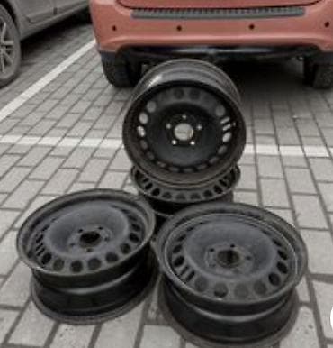 volkswagen d6: Железные Диски R 15 Mercedes-Benz, Комплект, отверстий - 5, Б/у — 1