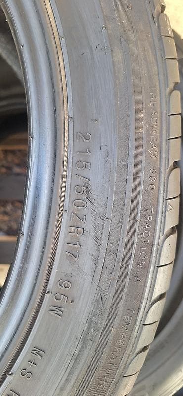 r16 4: Шины 215 / 50 / R 17, Лето, Б/у, Пара, Легковые, Корея, Kumho — 4