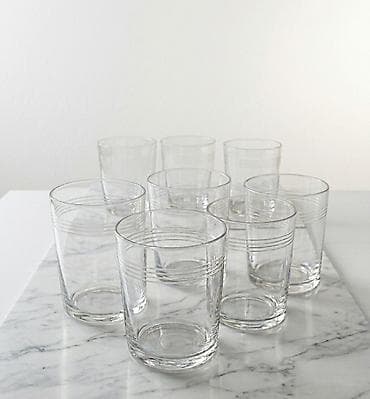 стеклянные стаканы: Набор стеклянных стаканов – 6 штук. - Классическая цилиндрическая — 1