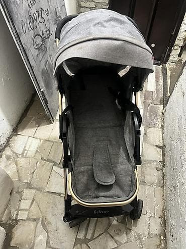 детские коляски тако: Прогулочная коляска Belecoo, складная, серый меланж. - Легкая рама с — 3