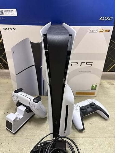 PS5slim+2джойстика оригиналные дисковод есть 2ревизия самая последняя