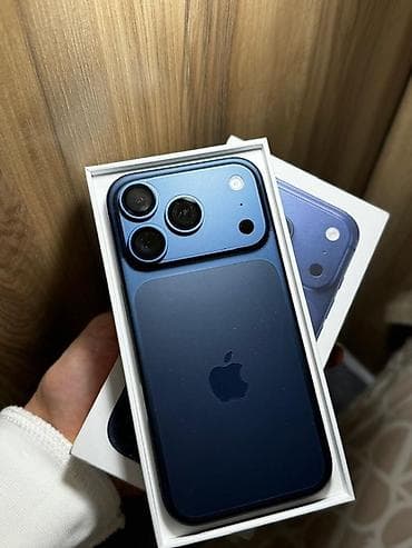 IPhone 17 Pro, Б/у, 512 ГБ, Синий, Коробка, 100 %
