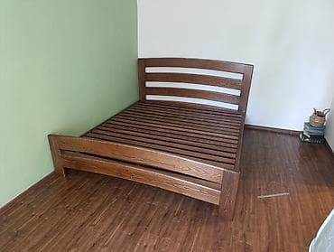 sofa bed: Двуспальная кровать из массива дерева - Материал: натуральное дерево — 5