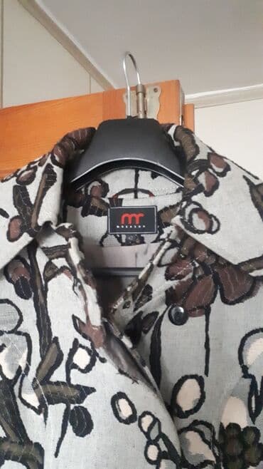 Женские брюки: Пальто деми, принт цветочный, типа гобелен. На хрупкую девушку — 6