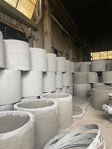 Темир-бетон шакеги септик үчүн Өлчөмү: 100 x 90 x 8 см, Акылуу орнотуу, Дүңүнөн, Чекене