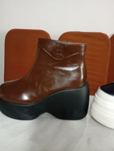 Айымдардын бут кийими: Женская обувь — 2 модели на выбор. 1) Короткие ботильоны на высокой — 1