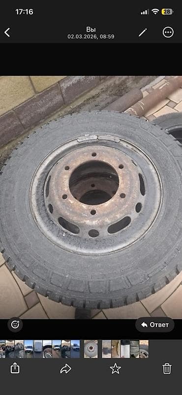 Колеса в сборе 205 / 75 / R 16, Всесезонная, Комплект, Легкий коммерческий транспорт (C/LT), Железные