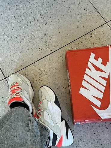 Мырзалардын бут кийими: Эркектердин кроссовкасы, 35, 35.5, 36, Nike, Жаңы, түсү - Ак, Акылуу жеткирүү — 10