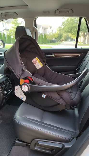 машинка для малышей: Автокресло, цвет - Черный — 1