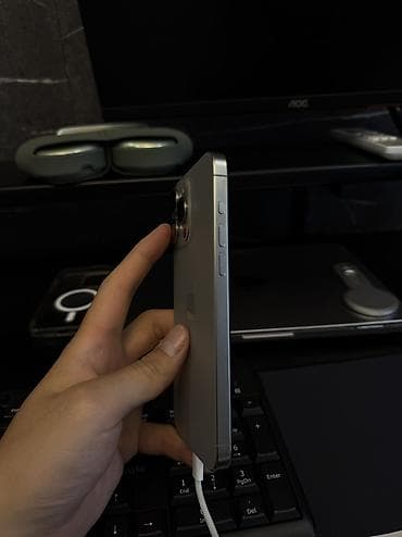 Техника и электроника: IPhone 15 Pro, Б/у, 256 ГБ, Natural Titanium — 10