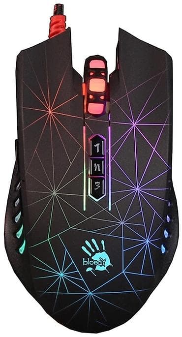 Игровая проводная мышь Bloody с RGB‑подсветкой. Ключевые особенности